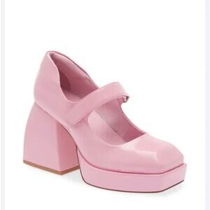 Jeffrey Campbell Reine-2 Platform Mary Jane, Pink, Size 8